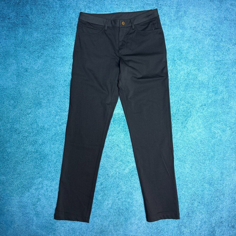 Barbell Performance Chino Pants Grey Golf Office Sz 30 Fits 32 x 30.5 Stretch
